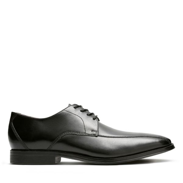 Clarks Mens Gilman Mode Wide Fit Shoes Black | USA-1738954